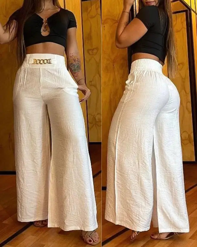 Calça Pantalona Elegância Total – Conforto e Estilo em Um Só Look!