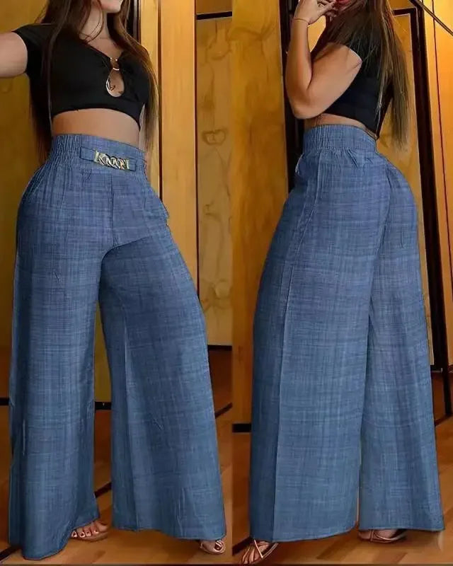 Calça Pantalona Elegância Total – Conforto e Estilo em Um Só Look!