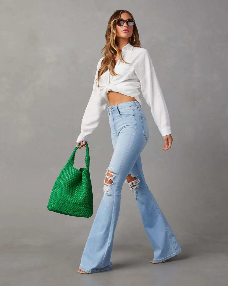 Calça Flare Kalenmos - Estilo e Conforto para o Inverno!